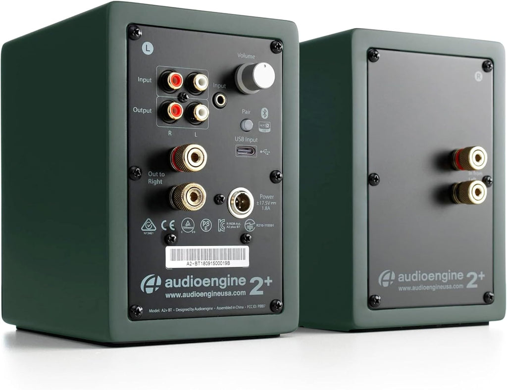 Audioengine A2+ Desktop 24 Bit Limited Edition Wireless Bluetooth Desktop Speakers - 60W Computer Speakers for Music and Gaming Accessories