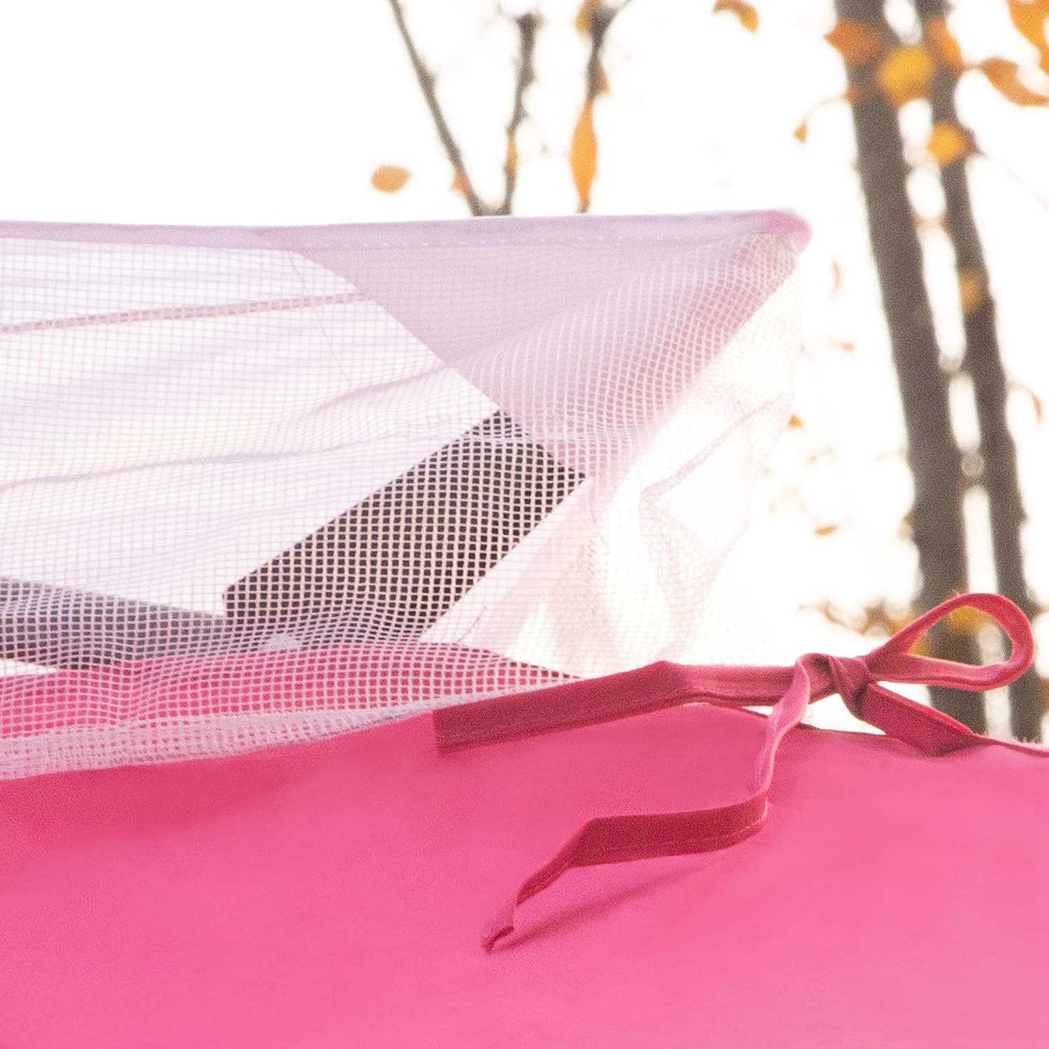 Joyside Pop Up Gazebo with Mosquito Netting - 11' x 11' Canopy Tent for Patios, Outdoor Shelter, Wedding Tent (Pink)