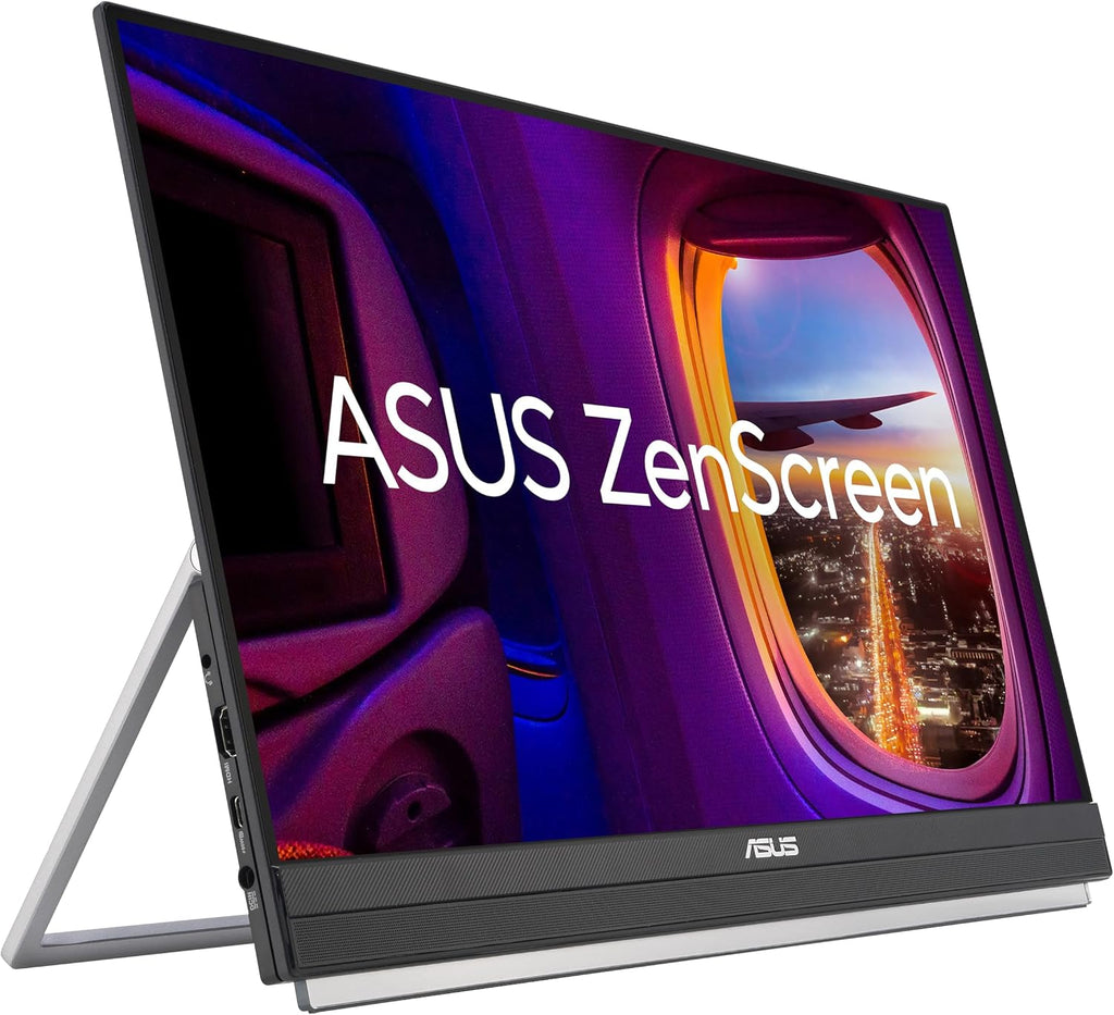 ASUS ZenScreen 22' (21.5 viewable) 1080P Portable Monitor (MB229CF) – Full HD, IPS, 100Hz, USB-C PD 60W, Speakers, Carrying Handle, Kickstand, C-clamp Arm, Partition Hook, Subwoofer, 3 yr Warranty