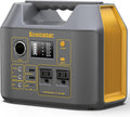 EnginStar Portable Power Station,300W Solar Generator, 110V 296Wh Power Bank Two Pure Sine Wave AC Outlet 80000mAh Lithium Battery Pack for Camping Outdoors Trip RV Hunting Vans Emergency Backup
