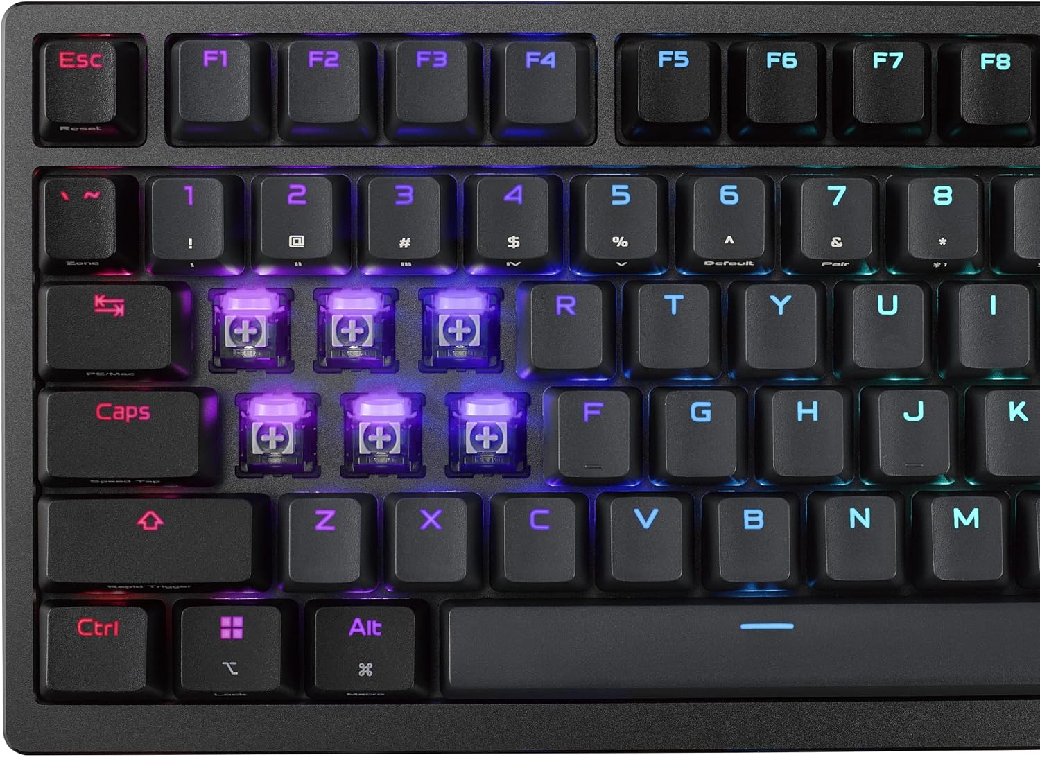 ASUS ROG Azoth 96 HE Wireless Hall Effect Gaming Keyboard – 96% Full-Size, Tri-Mode, Hot Swappable Magnetic Switch, Rapid Trigger, Speed Tap, 8K Hz Polling, Color OLED Screen, ABS Keycaps – Black