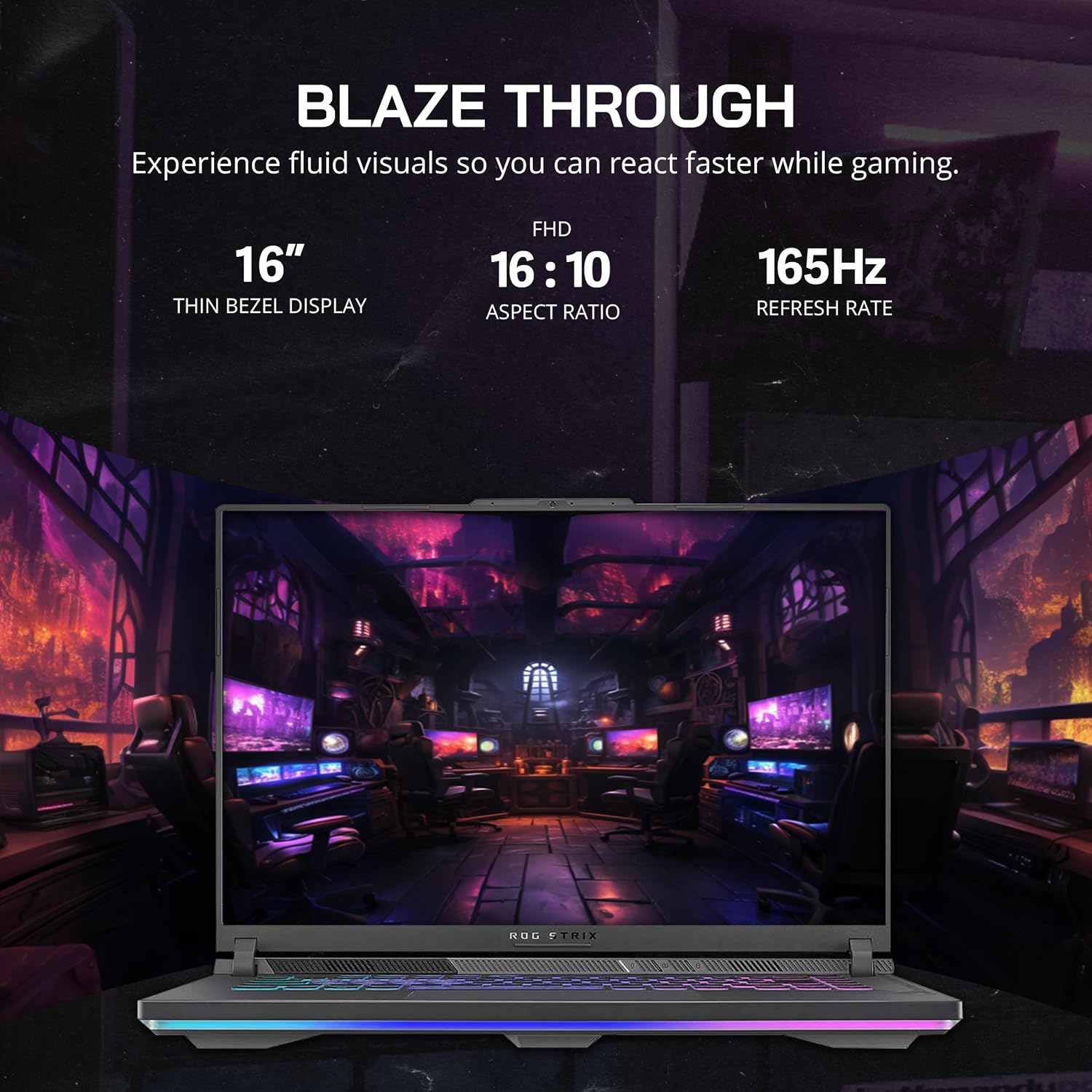 ASUS ROG Strix G16 16' FHD 165Hz Gaming Laptop, Intel i9-13980HX, GeForce RTX 4070, 64GB DDR5, 2TB SSD, 4-Zone RGB Backlit Keyboard, WiFi 6E, Win 11 Pro, Gray, 128GB Docking Station Set