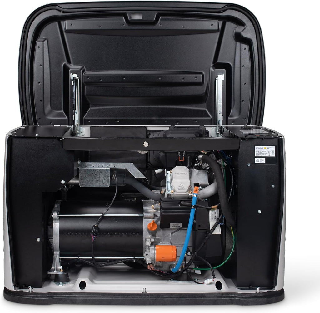 Generac 22kW Home Standby Generator for home use with 200 amp transfer switch, built-in cellular connectivity, whole house generator for power backup