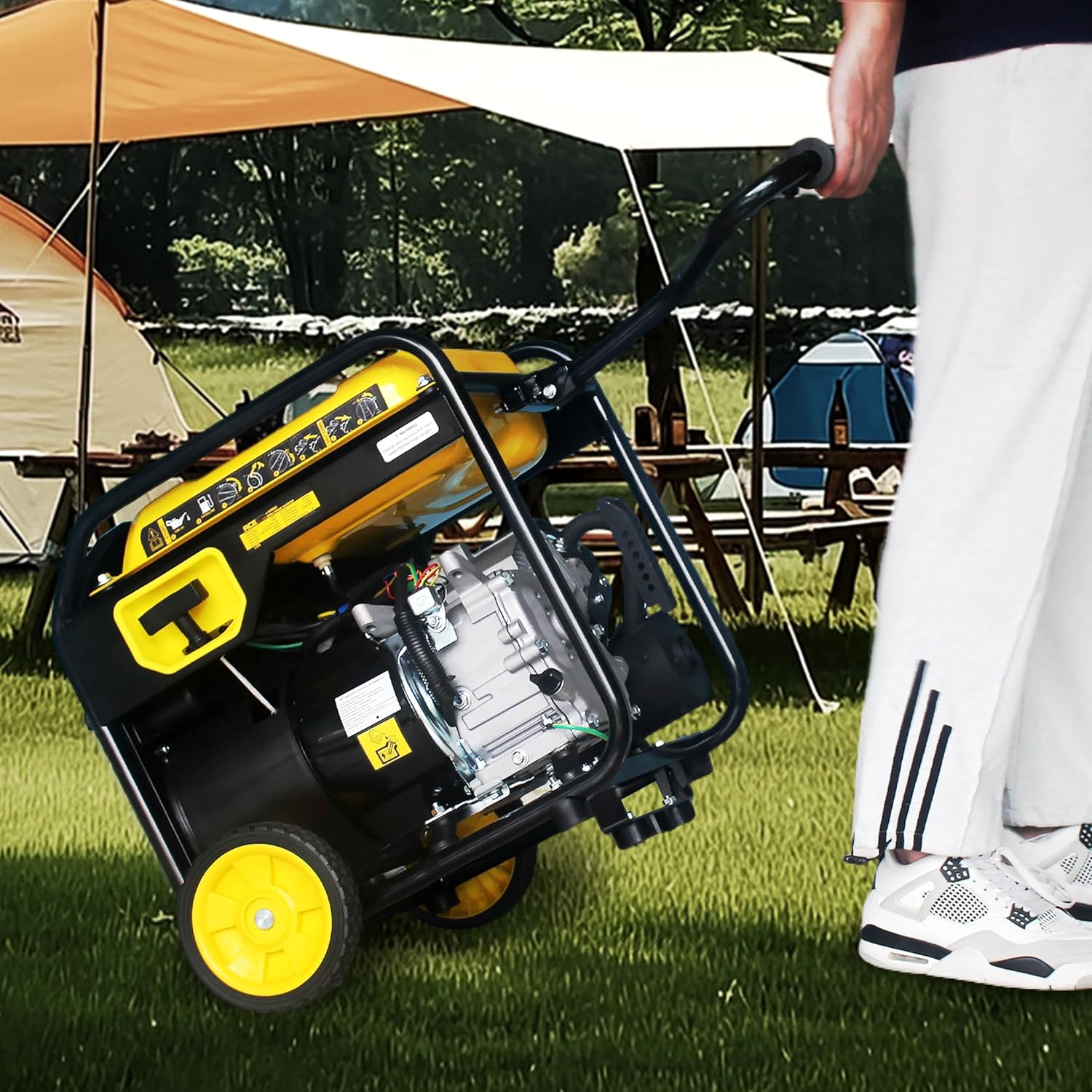 Aceup Energy 4500 Watt Gas Powered Generator, Inverter Portable Generator 223cc for Home Use RV Camping, EPA Compliant