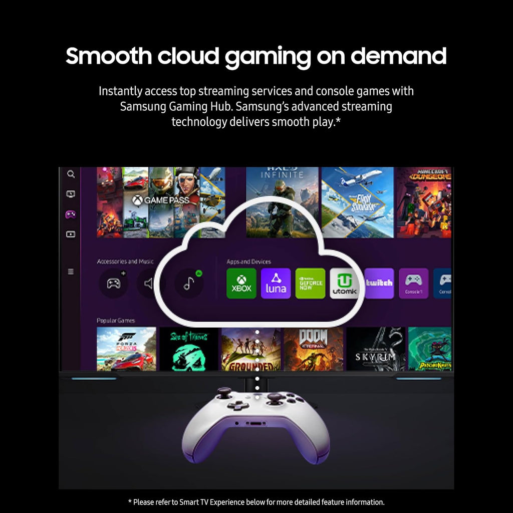 SAMSUNG 43' Odyssey Neo G7 Series 4K UHD Smart Gaming Monitor, 144Hz, 1ms, VESA Display HDR600, Quantum Matrix Technology, AMD FreeSync Premium Pro, LS43CG702NNXZA, Black