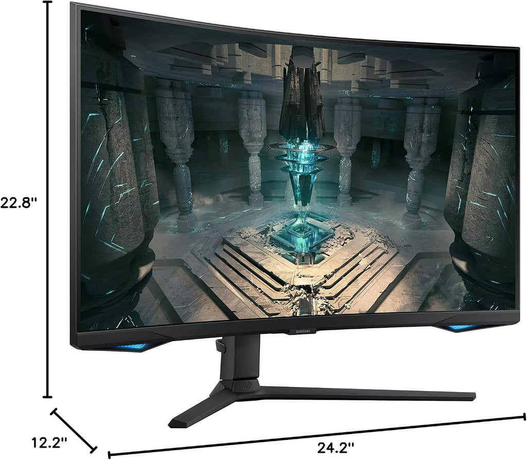 Samsung 27' Odyssey QHD G65B Curved Gaming Monitor, 240Hz, 1ms (GTG), HDR 600, Gaming Hub, 1000R, AMD FreeSync Premium Pro, LS27BG652ENXGO