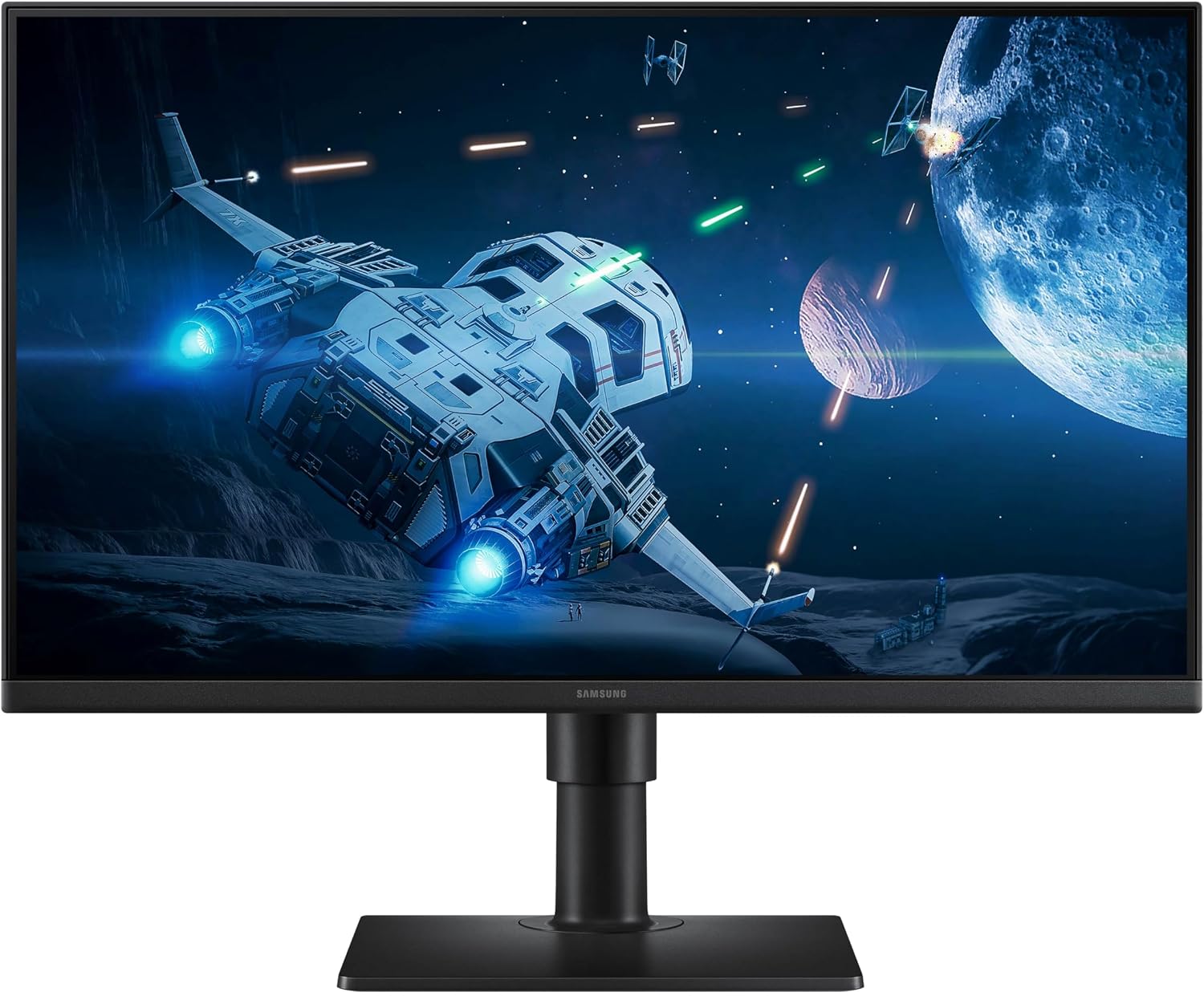 Samsung 24' (S40GD) Borderless Business Monitor with IPS Panel, 100Hz Refresh Rate, Eye Saver Mode, Ergonomic Design, Game Picture Mode, LS24D402GANXGO, 3 Yr Warranty