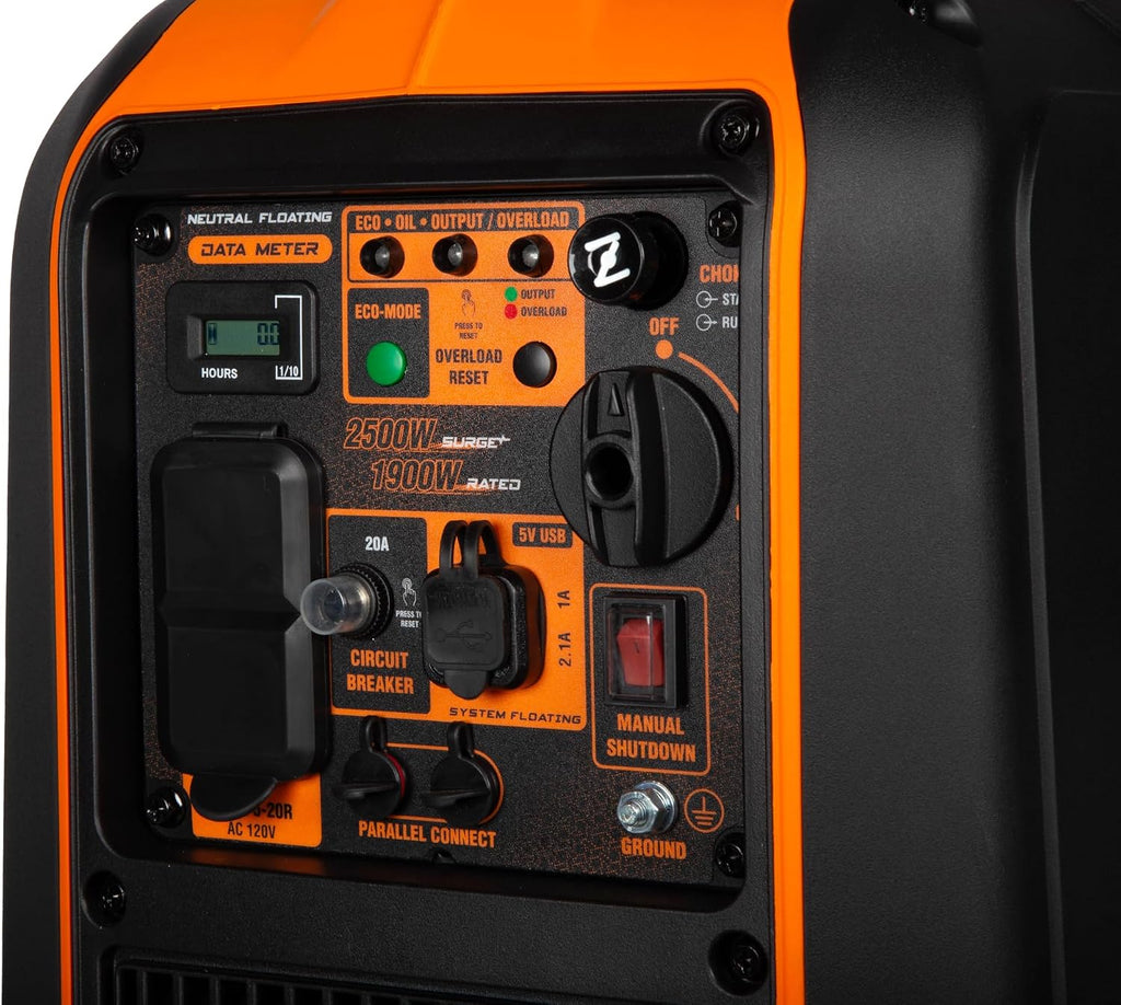 WEN 2500-Watt Inverter Generator, Quiet, Portable, and Lightweight with Fuel Shut Off (56250i)
