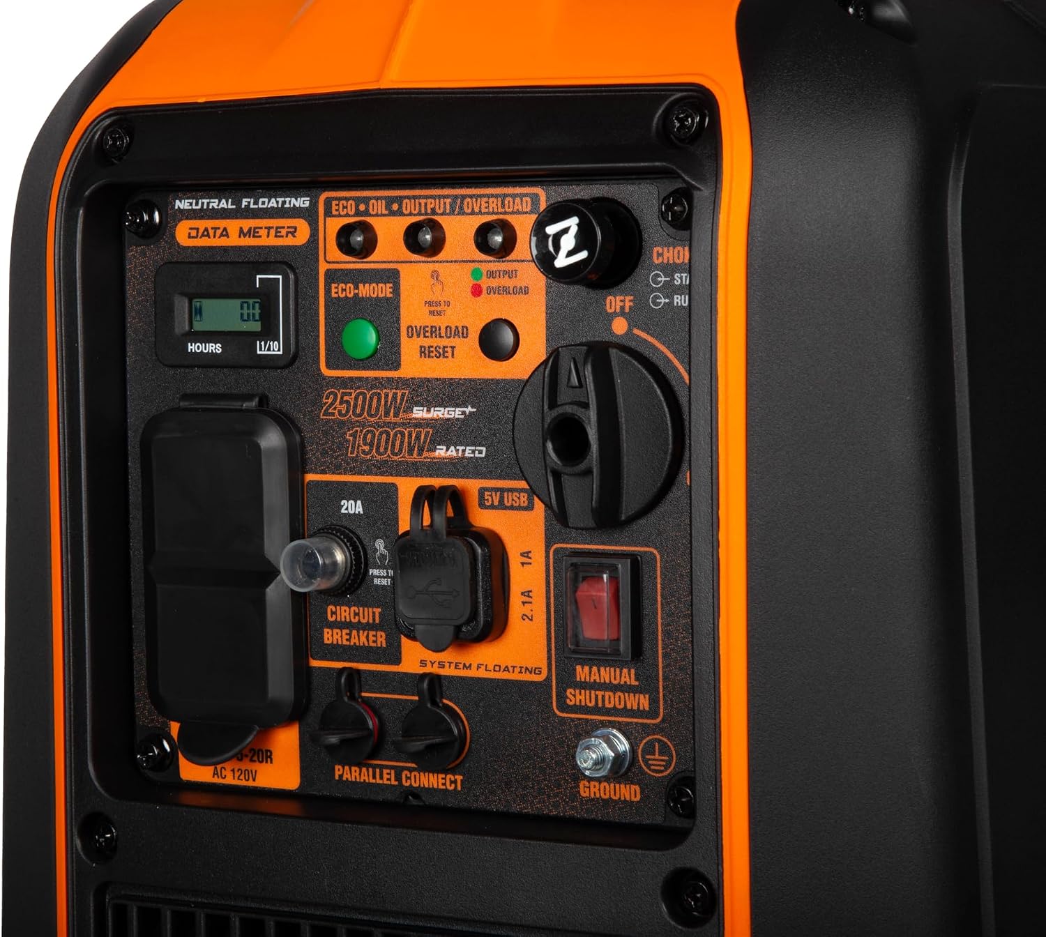 WEN 2500-Watt Inverter Generator, Quiet, Portable, and Lightweight with Fuel Shut Off (56250i)