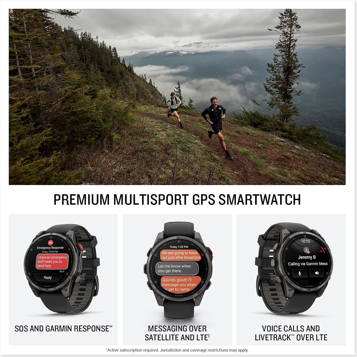 Garmin Fenix 8 Pro AMOLED Sapphire (47mm, Carbon Gray DLC Titanium) Multisport GPS Smartwatch Bundle - 1.4' Touchscreen, inReach Technology with PlayBetter Charger, Screen Protectors, Adapter & Case