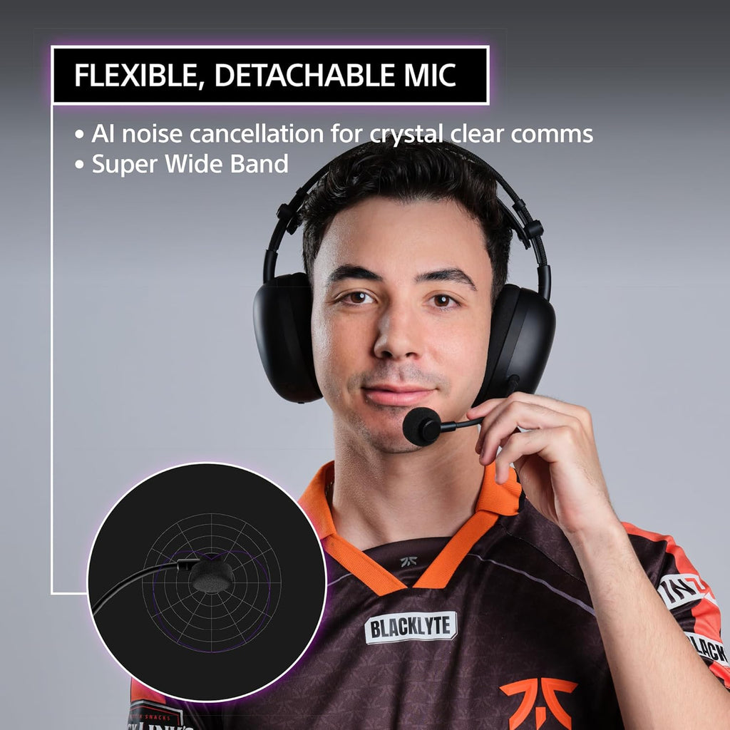 Sony INZONE H9 II Wireless Noise Canceling Gaming Headset, WH-1000XM6 Drivers, Lightweight, Detachable Cardioid AI Mic, 2.4GHz and Bluetooth, Soft Case, for PC, PS5, Switch, and Mobile, White
