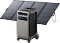 Anker SOLIX F3800 Portable Power Station with 400W Bifacial Solar Panel, 3,840Wh LiFePO4 Battery, 6,000W AC Output (120V / 240V), Solar Generator for Home Use, RV, Emergency Backup, Power Outages