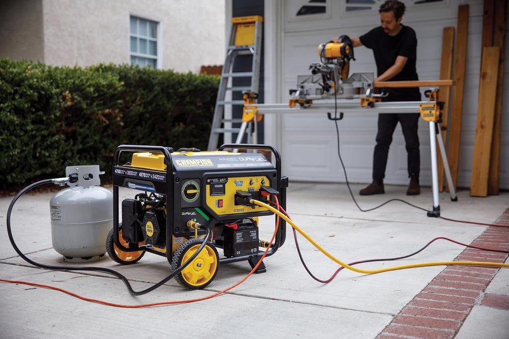 Champion Power Equipment 4750-Watt Electric Start Dual Fuel RV Ready Portable Generator with CO Shield, CARB Compliant