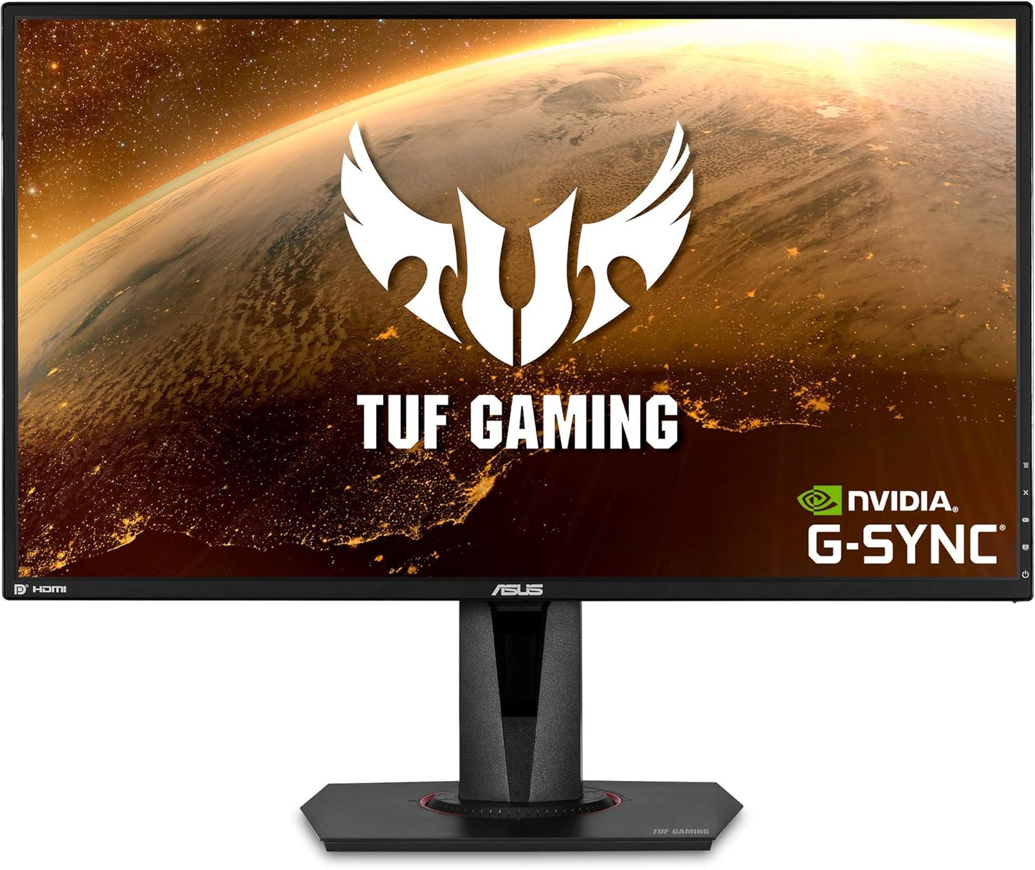 ASUS TUF Gaming 27' 2K HDR Gaming Monitor (VG27BQ) - QHD (2560 x 1440), 165Hz (Supports 144Hz), 0.4ms, Extreme Low Motion Blur, Speaker, G-SYNC Compatible, VESA Mountable, DisplayPort, HDMI,Black