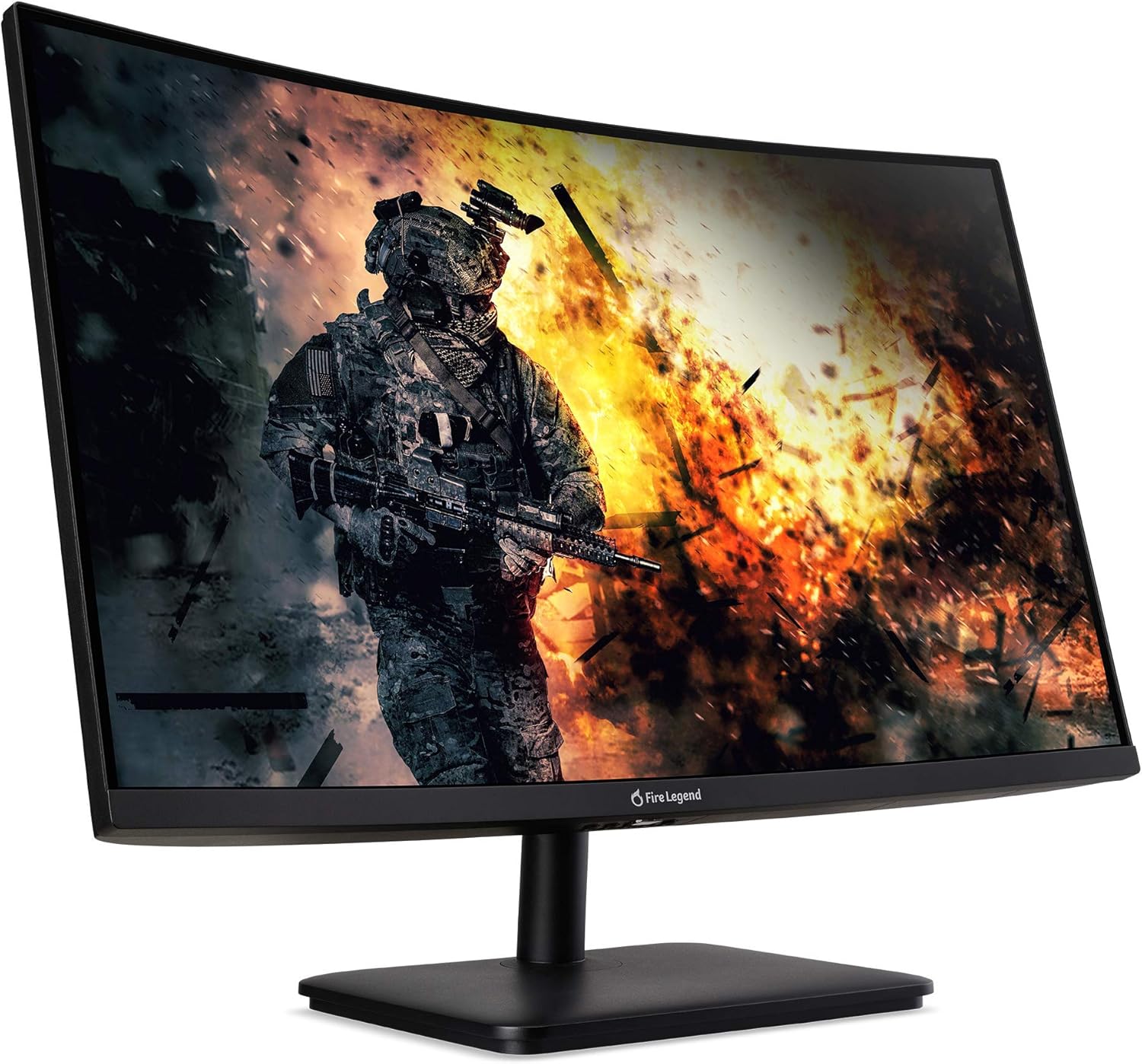 AOPEN by Acer 27HC5UR Pbmiipx 27' 1500R Curved Zero-Frame WQHD (2560 x 1440) Gaming Monitor | AMD FreeSync Premium Technology | Up to 165Hz | 1ms | 2 x HDMI Ports & 1 x Display Port, Black