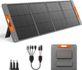 200W Portable Solar Panel for Power Station, 24% High Efficiency ETFE Foldable Solar Panel Charger, QC3.0, Type-C 60W, MC4 Output, IP65 Waterproof, for Outdoor Camping, RV, Emergency Power Supply