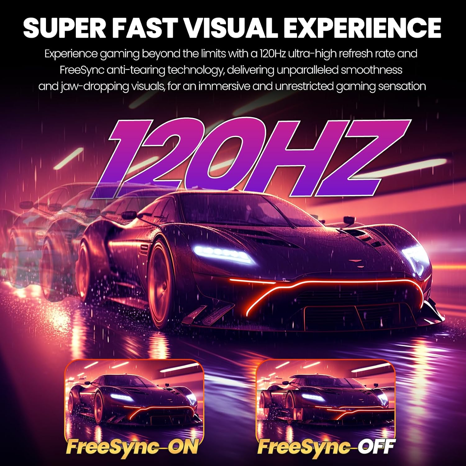 CRUA 34'' Ultrawide Gaming Monitor 120HZ, 21:9 WFHD 2560X1080 IPS Panel Computer Monitors with Built-in Speakers, Support AMD FreeSync, 120% sRGB, DP1.4 & HDMI1.4, Wall Mountable Installs-White