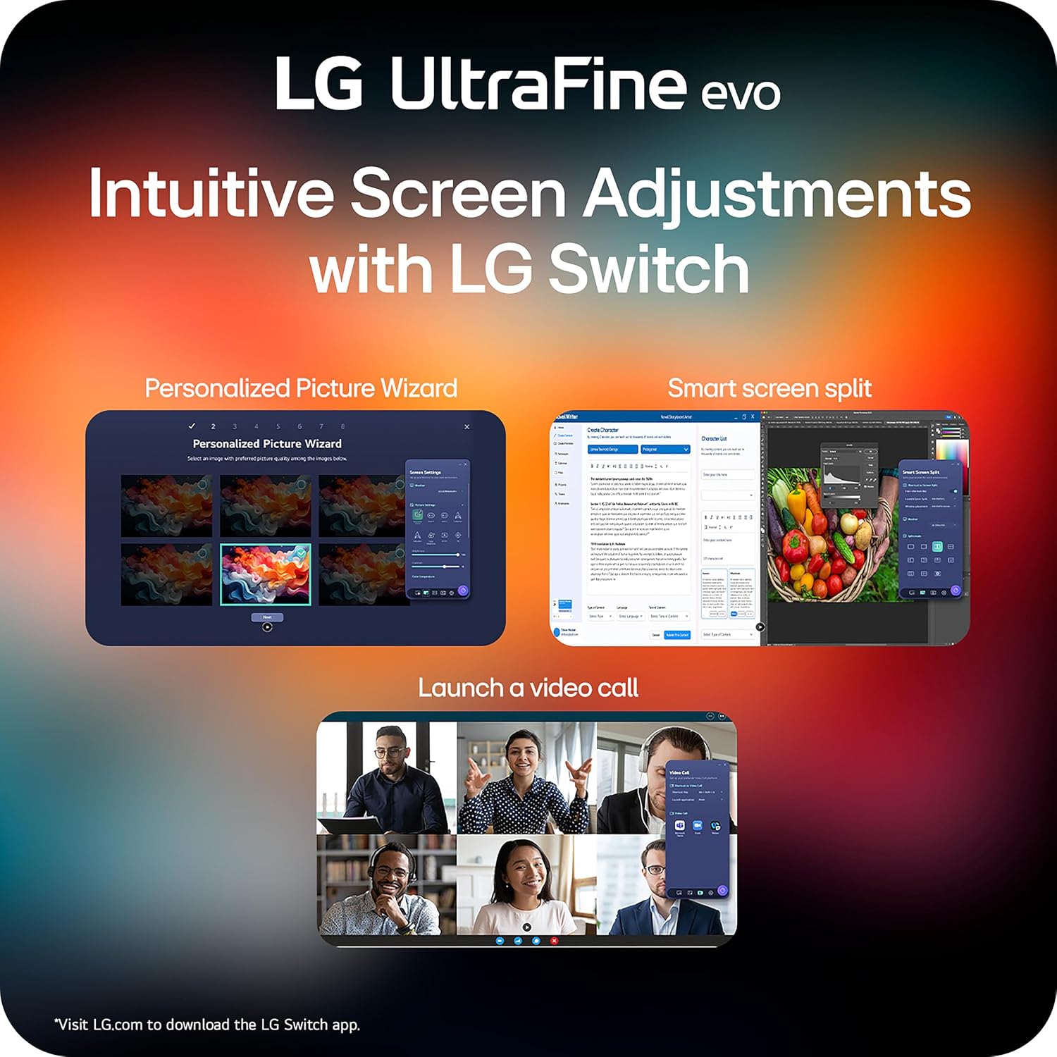 LG 32U990A-S 32-Inch Ultrafine 6K (6144 x 3456) Nano IPS Black Thunderbolt 5 Professional Monitor, 60Hz, DisplayHDR 600, Speakers, HDMI 2.1, DisplayPort 2.1, USB-C, Tilt/Height/Pivot Stand, Silver