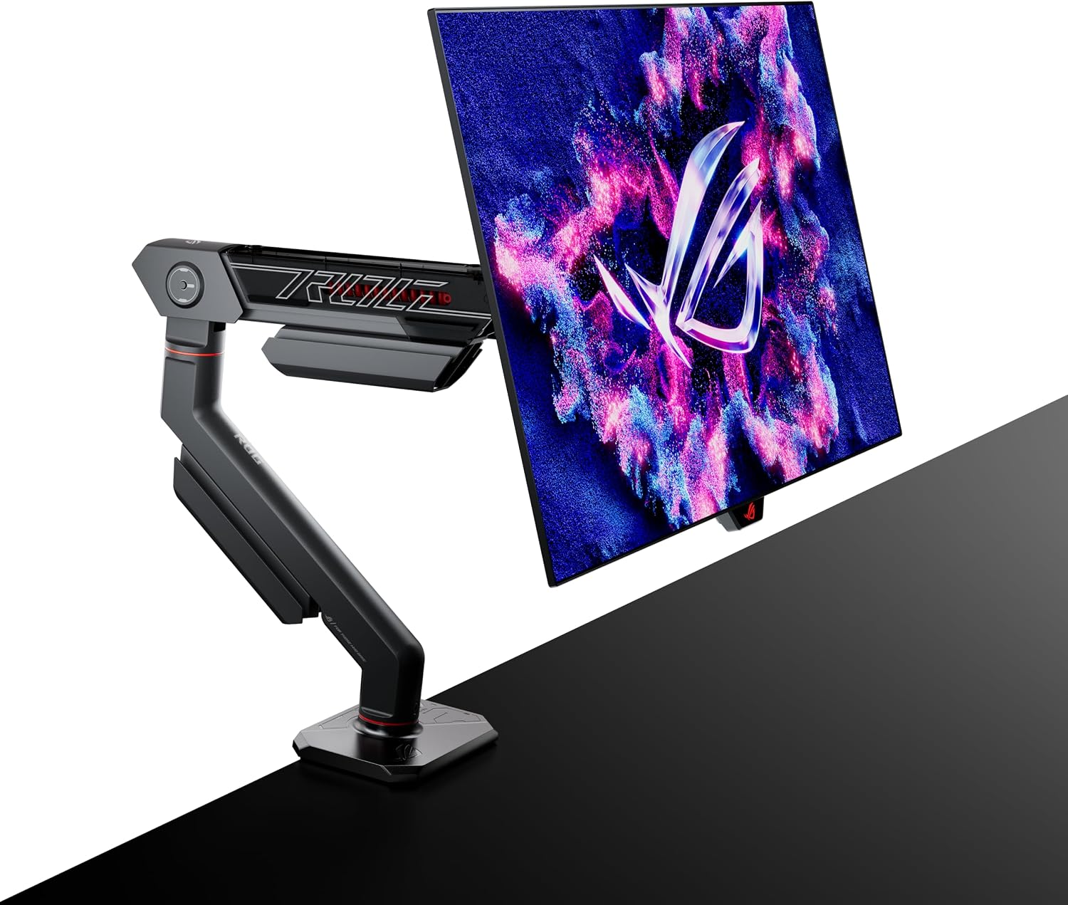 ASUS ROG Swift 27' (26.5' viewable) 1440P OLED DSC Gaming Monitor (PG27AQDM-R) - QHD (2560x1440) 240Hz, 0.03ms, G-SYNC Compatible, 99% DCI-P3, True 10-bit, Monitor Arm Included, 3 yr Warranty