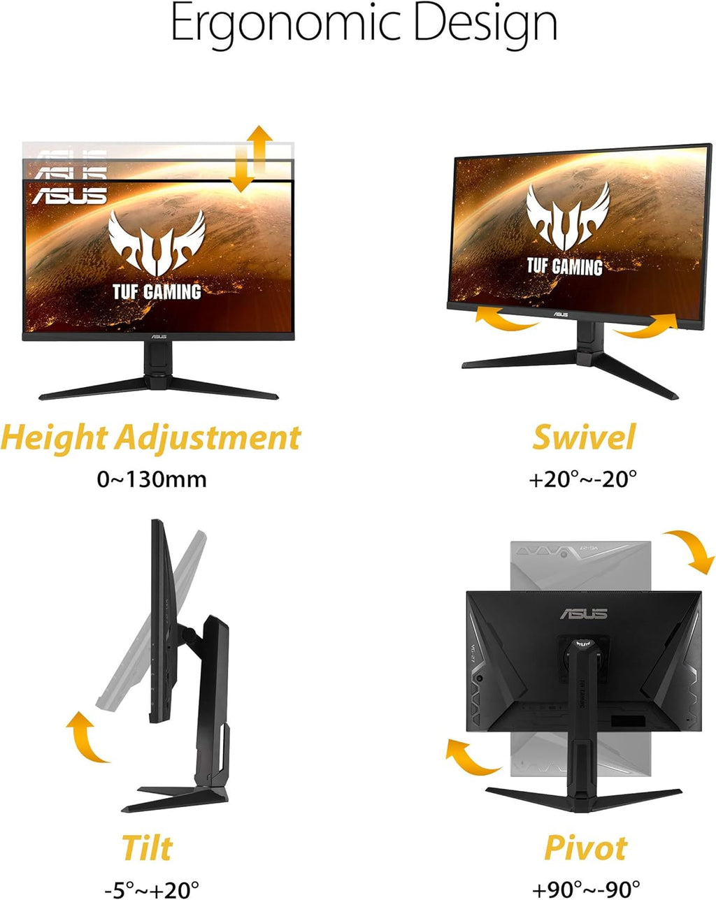 ASUS TUF Gaming VG27AQL1A 27 inches HDR Monitor (Renewed)