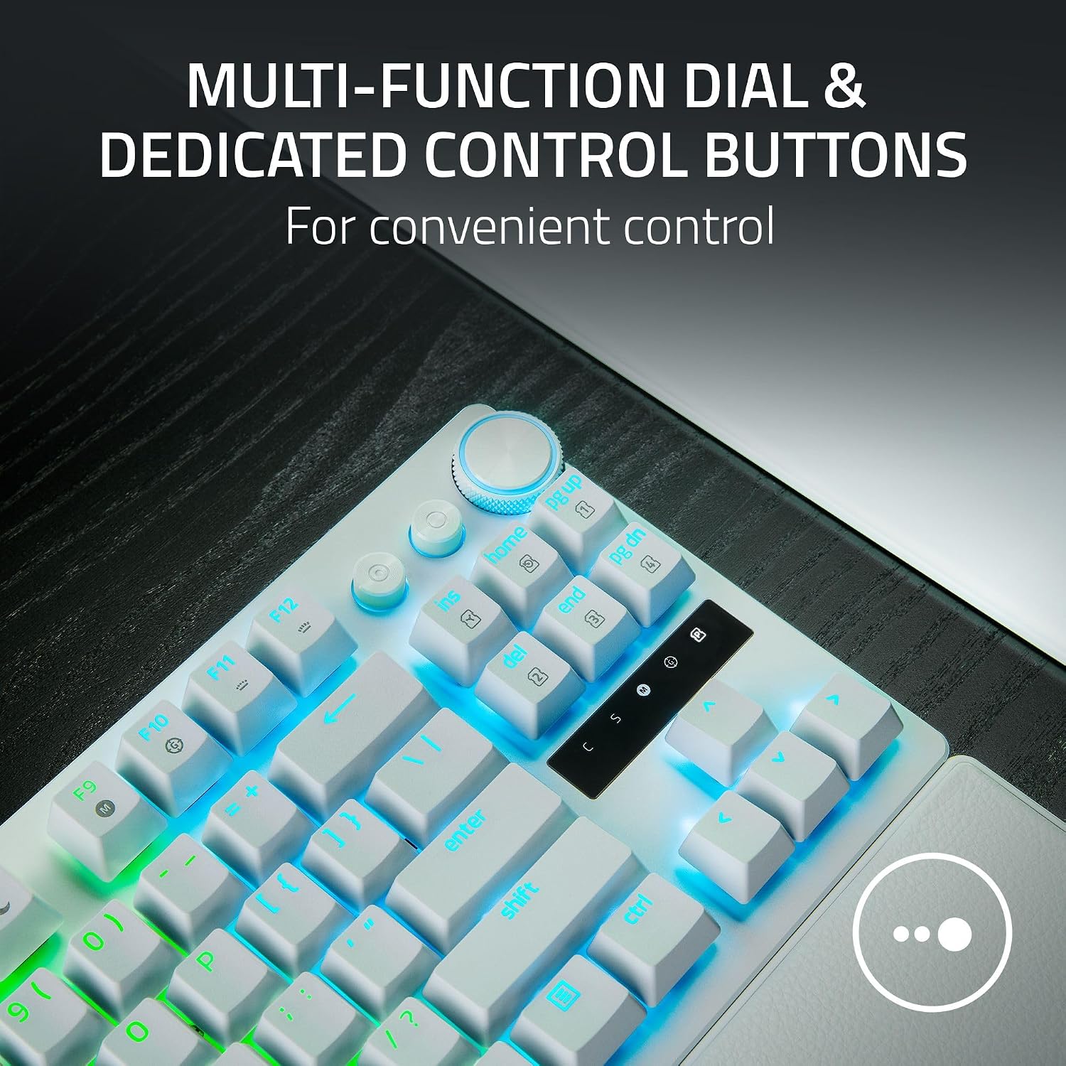 Razer - Huntsman V3 Pro TKL Wired Analog Optical Esports Keyboard with with Snap Tap Mode Rapid Trigger and Adjustable Actuation - White (Renewed)