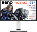 BenQ MOBIUZ EX271UZ 27' 4K QD-OLED 240Hz 0.03ms HDMI 2.1, USB-C 90W Gaming Monitor, 99% DCI-P3, DisplayHDR True Black 400, FreeSync Premium Pro, Remote Controller, 3-Year OLED Burn-in Warranty