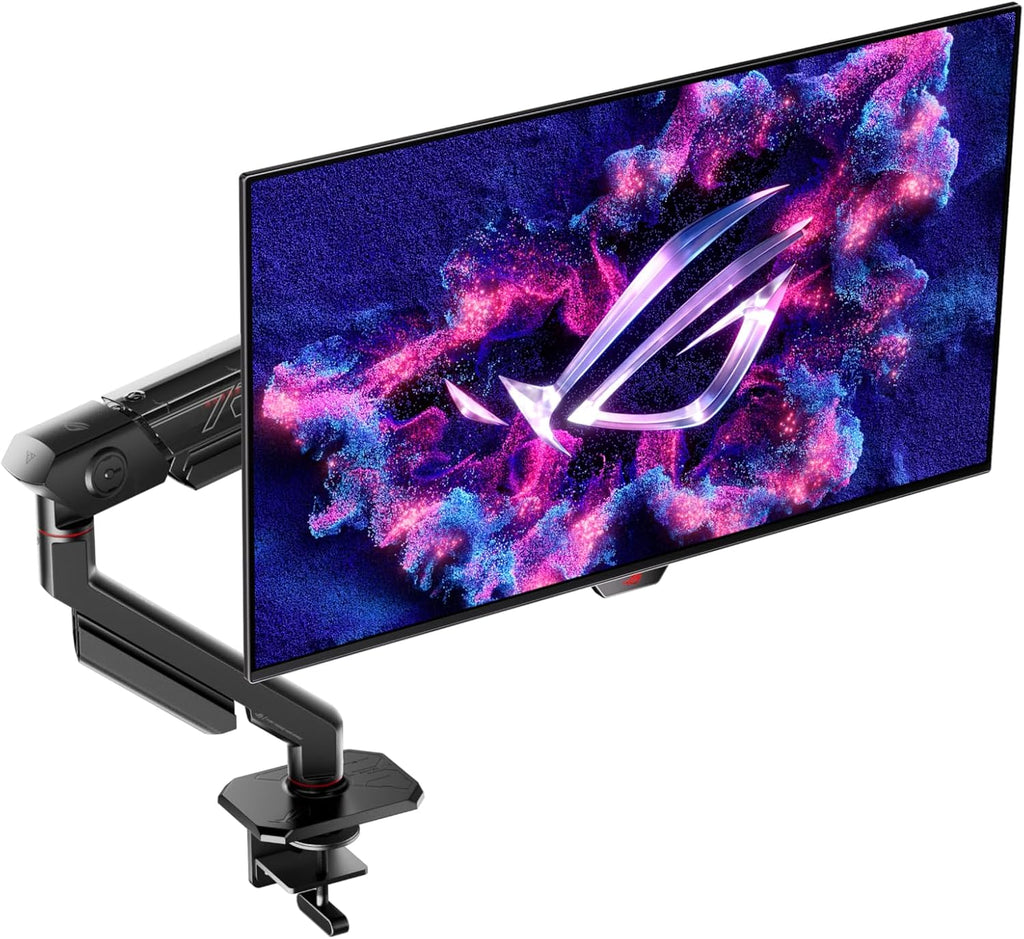 ASUS ROG Swift 27' (26.5' viewable) 1440P OLED DSC Gaming Monitor (PG27AQDM-R) - QHD (2560x1440) 240Hz, 0.03ms, G-SYNC Compatible, 99% DCI-P3, True 10-bit, Monitor Arm Included, 3 yr Warranty