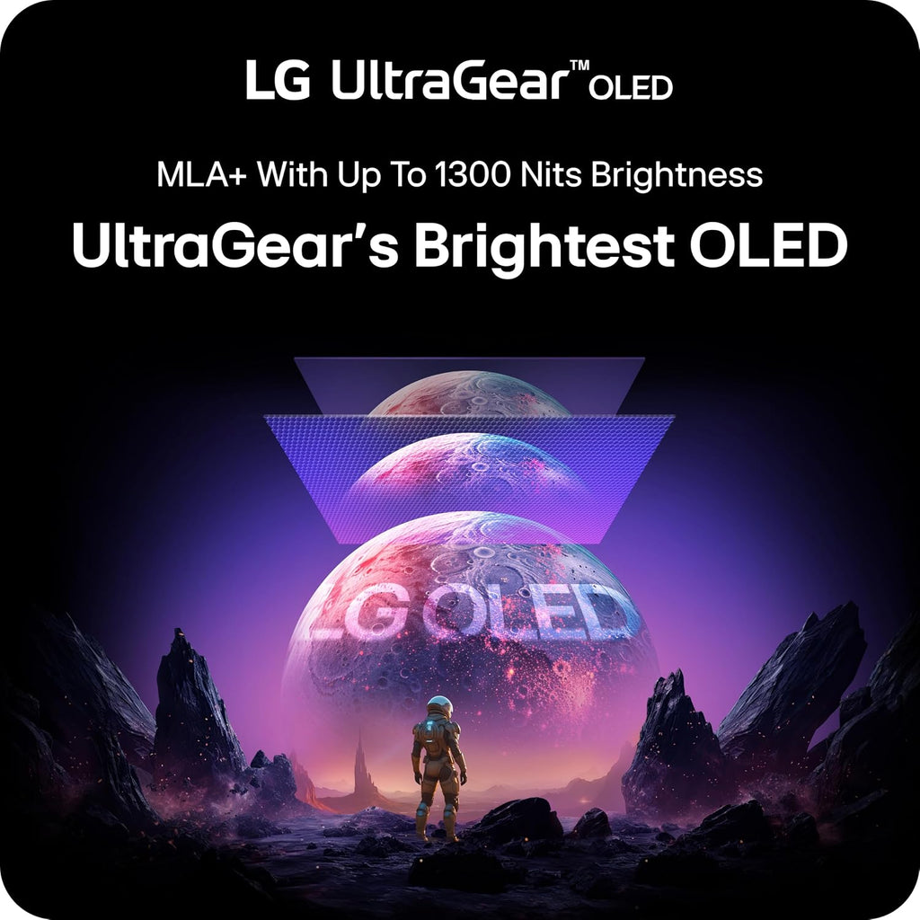 LG 32GX870A-B 32-inch Ultragear 4K UHD (3840 x 2160) OLED Gaming Monitor, Dual-Mode, 240Hz, 0.03ms, NVIDIA, AMD FreeSync Premium Pro, VESA DisplayHDR True Black 400, USB Type-C, DP2.1