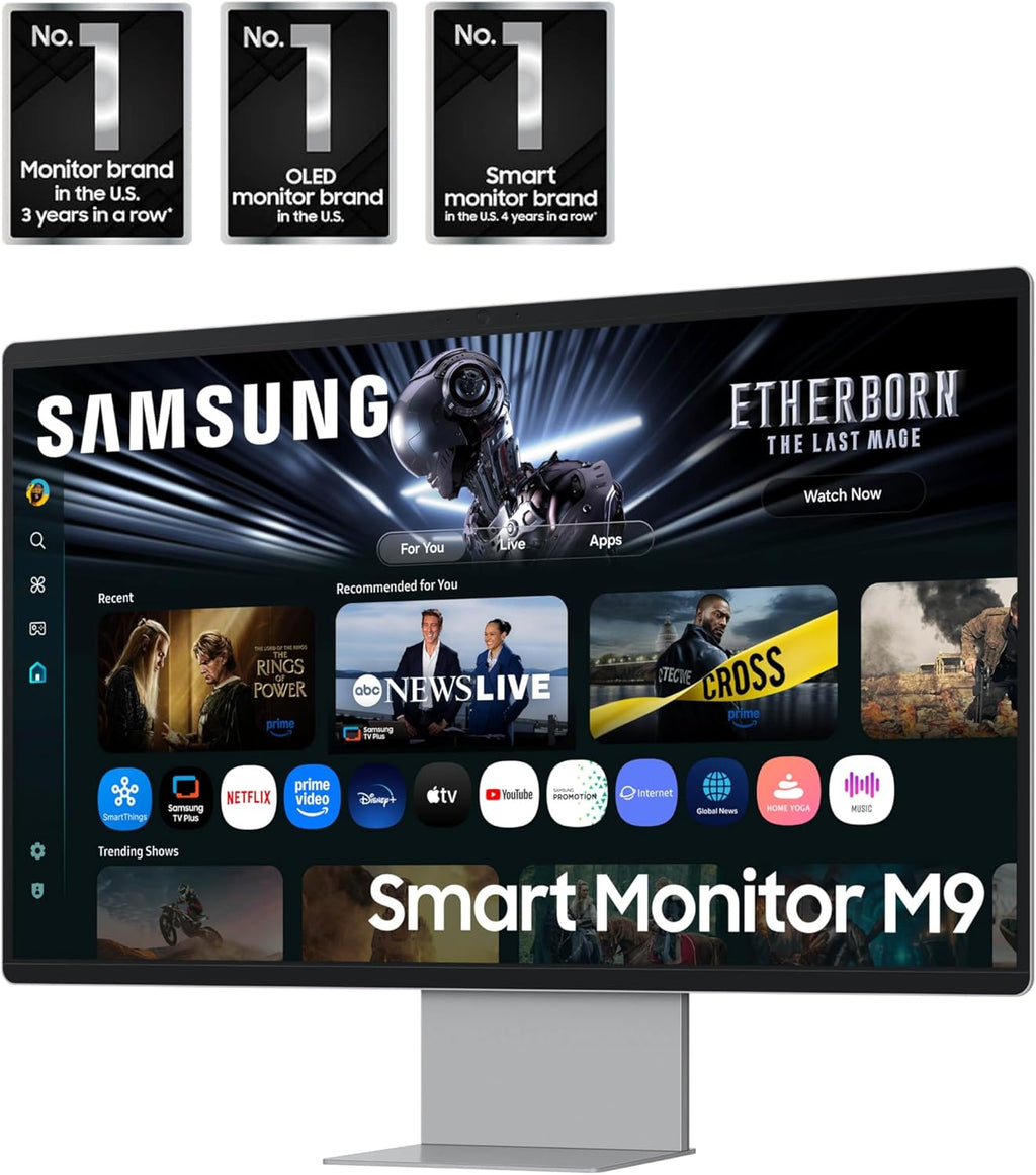 Samsung 32' OLED M9 (M90SF) Smart Monitor with 4K QD-OLED, 165Hz, 0.03ms, Gaming Hub, Samsung Vision AI, 3 Yr Warranty, LS32FM902SNXZA, 2025