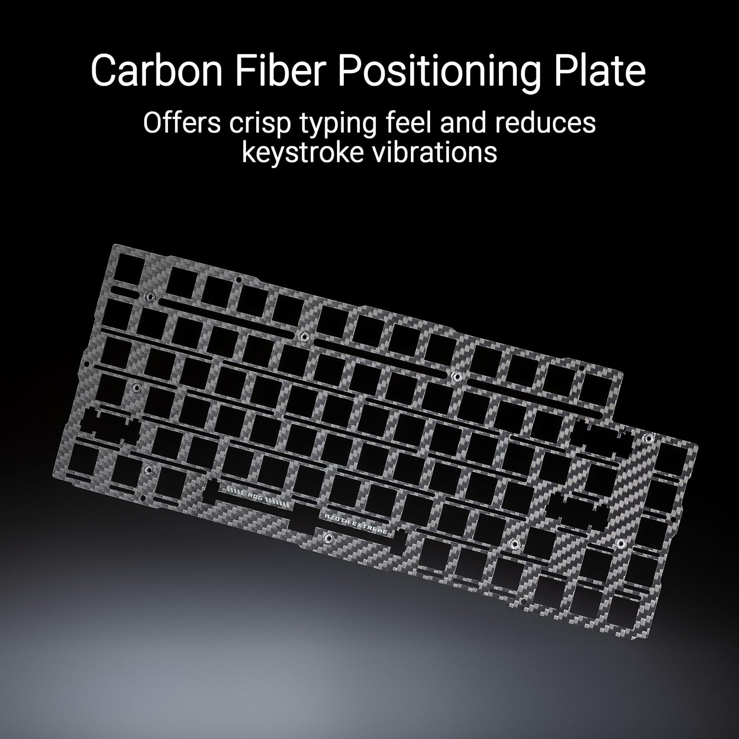 ASUS ROG Azoth Extreme Wireless Mechanical Gaming Keyboard – 75% TKL, ROG NX Storm Clicky Switches, PBT Keycaps, Aluminum Chassis, Carbon Fiber, Gasket Mount, Color OLED Screen, PC/Mac Support - Black