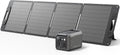 Dabbsson 298Wh Solar Generator with 120W Solar Panel, 300W Power Station,1.5X Extended Runtime,2xPure Sine Wave AC Outlets,60W USB-C, 300E Semi-Solid LiFePO4 Battery,for Camping,RV Trip,Home