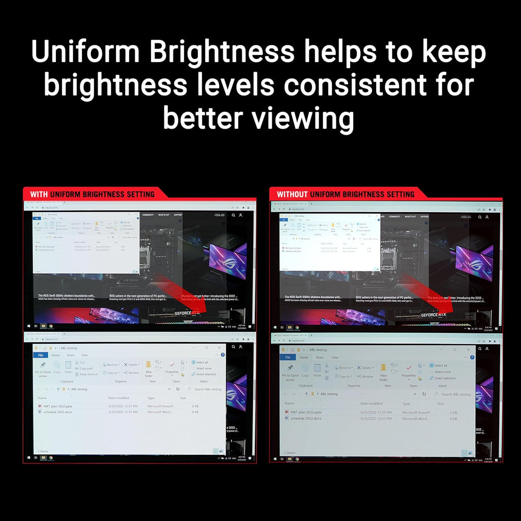 ASUS ROG Strix 27' 4K QD-OLED Gaming Monitor (XG27UCDMG) - 240Hz, 0.03ms, Anti-Flicker 2.0, Custom Heatsink, Care Pro, Neo Proximity Sensor, 99% DCI-P3, True 10-bit Color, 3 yr Warranty