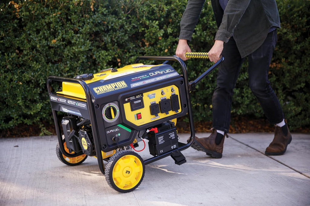Champion Power Equipment 4750-Watt Electric Start Dual Fuel RV Ready Portable Generator with CO Shield, CARB Compliant