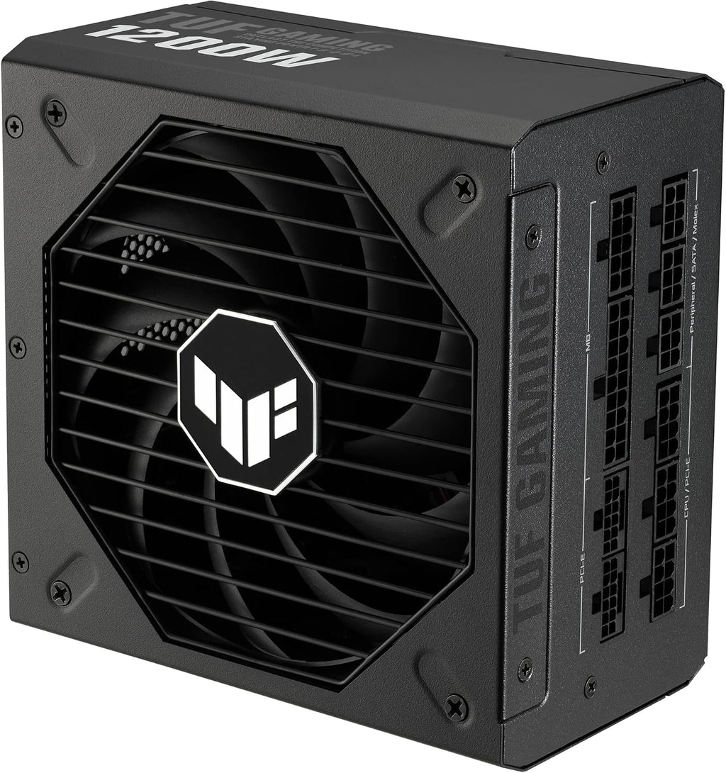 ASUS TUF Gaming 1200W Gold (1200 Watt, ATX 3.0 Compatible Fully Modular Power Supply, 80+ Gold Certified, Military-Grade Components, Dual Ball Bearing, Axial-tech Fan, PCB Coating, 10 Year Warranty)