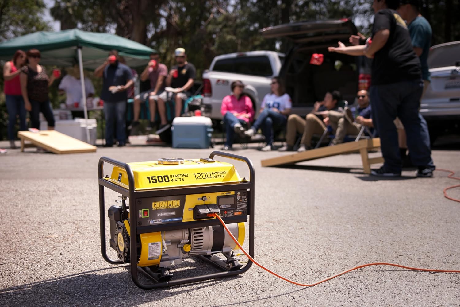Champion Power Equipment 1500-Watt Portable Generator with CO Shield