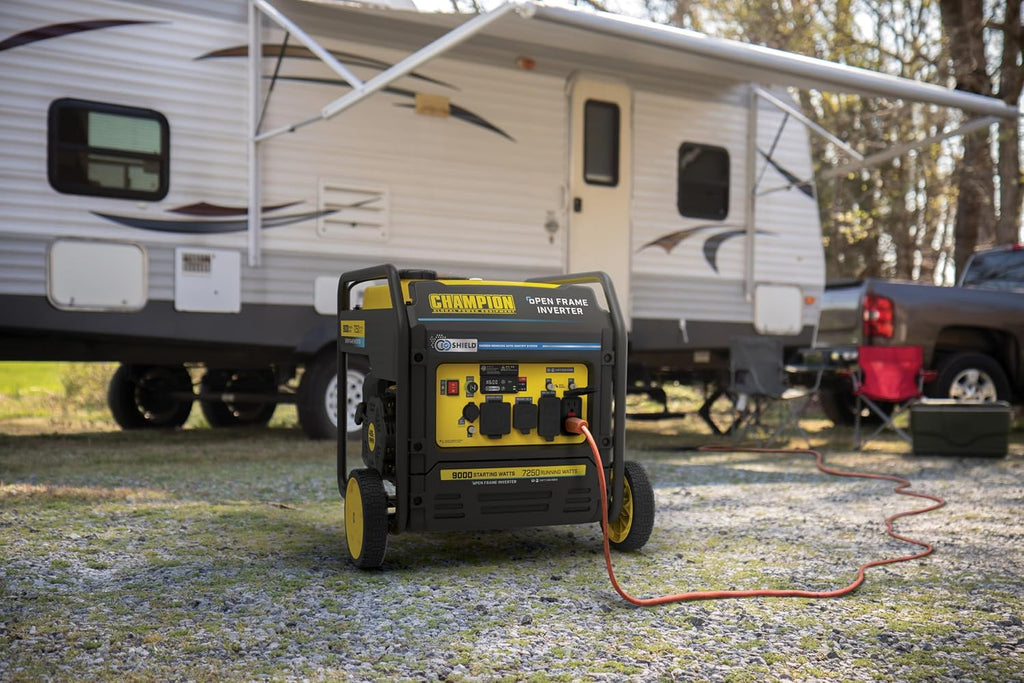 Champion Power Equipment 9000-Watt Electric Start Home Backup Portable Open Frame Inverter Generator with Quiet Technology and CO Shield