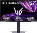 LG 27GX704A-B 27-inch Ultragear QHD (2650x1440) OLED Gaming Monitor 240Hz, 0.03ms, NVIDIA G-Sync Compatible, AMD FreeSync Premium Pro, HDR TrueBlack400, HDMI 2.1, DisplayPort, Black (Renewed)