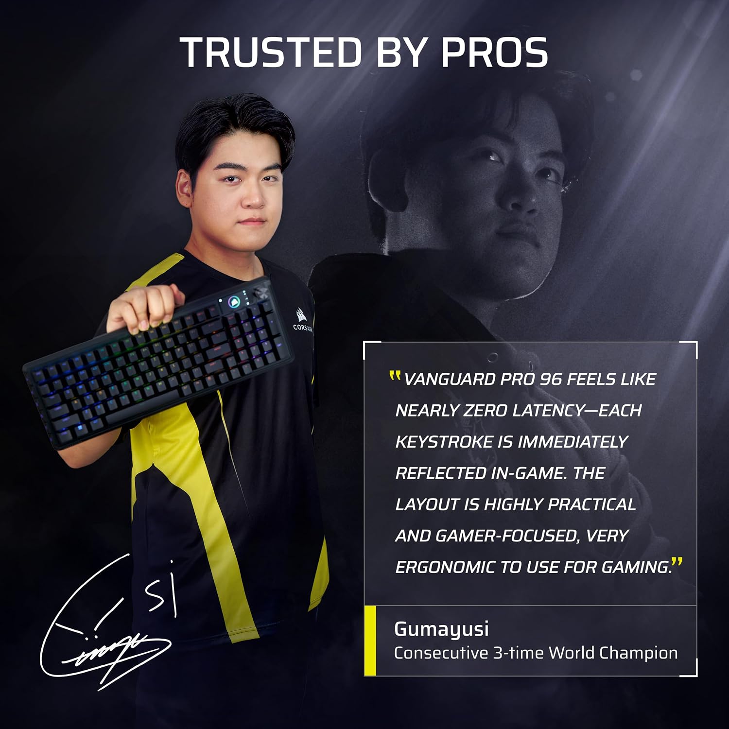 Corsair Vanguard PRO 96 Wired Hall Effect Magnetic Mechanical Gaming Keyboard – 96% Layout, MGX Hyperdrive Switches, 8000Hz Polling, Rapid Trigger, Virtual Stream Deck, SOCD Flashtap, QWERTY US