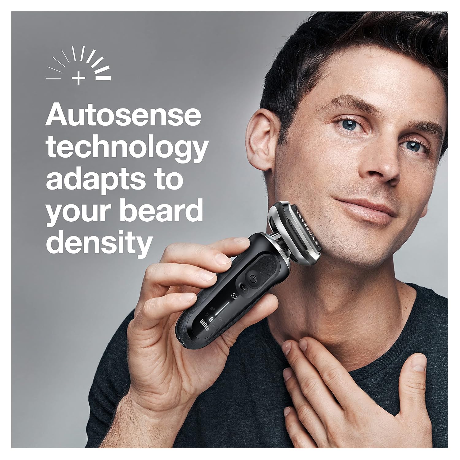Braun Electric Razor for Men, Waterproof Foil Shaver, Series 7 7075cc, Wet & Dry Shave, with Beard Trimmer, Rechargeable, with Clean & Renew Refill Cartridges, 6 Count