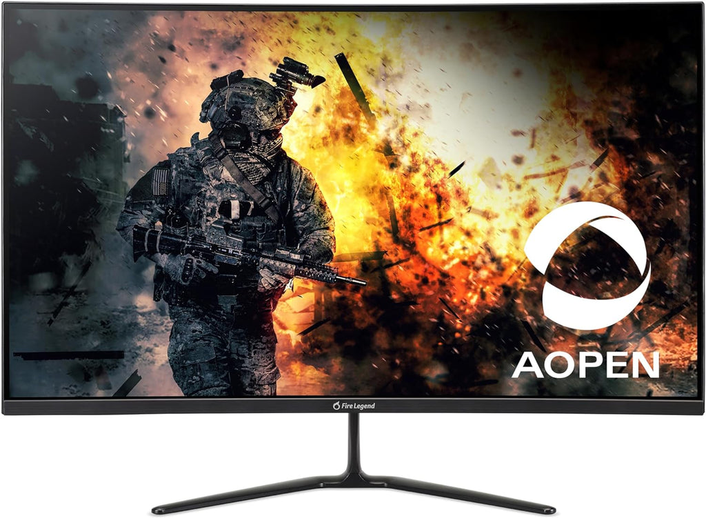AOPEN by Acer 32HC5QR S3biipx 31.5' Full HD 1920 x 1080 16:9 Curved Gaming Monitor | AMD FreeSync Premium | 180Hz | 1ms TVR | Adjustable Tilt | VESA Mountable | 1 x Display Port 1.4 & 2 x HDMI 2.0
