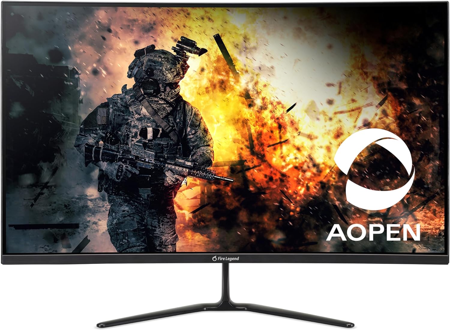 AOPEN by Acer 32HC5QR S3biipx 31.5' Full HD 1920 x 1080 16:9 Curved Gaming Monitor | AMD FreeSync Premium | 180Hz | 1ms TVR | Adjustable Tilt | VESA Mountable | 1 x Display Port 1.4 & 2 x HDMI 2.0