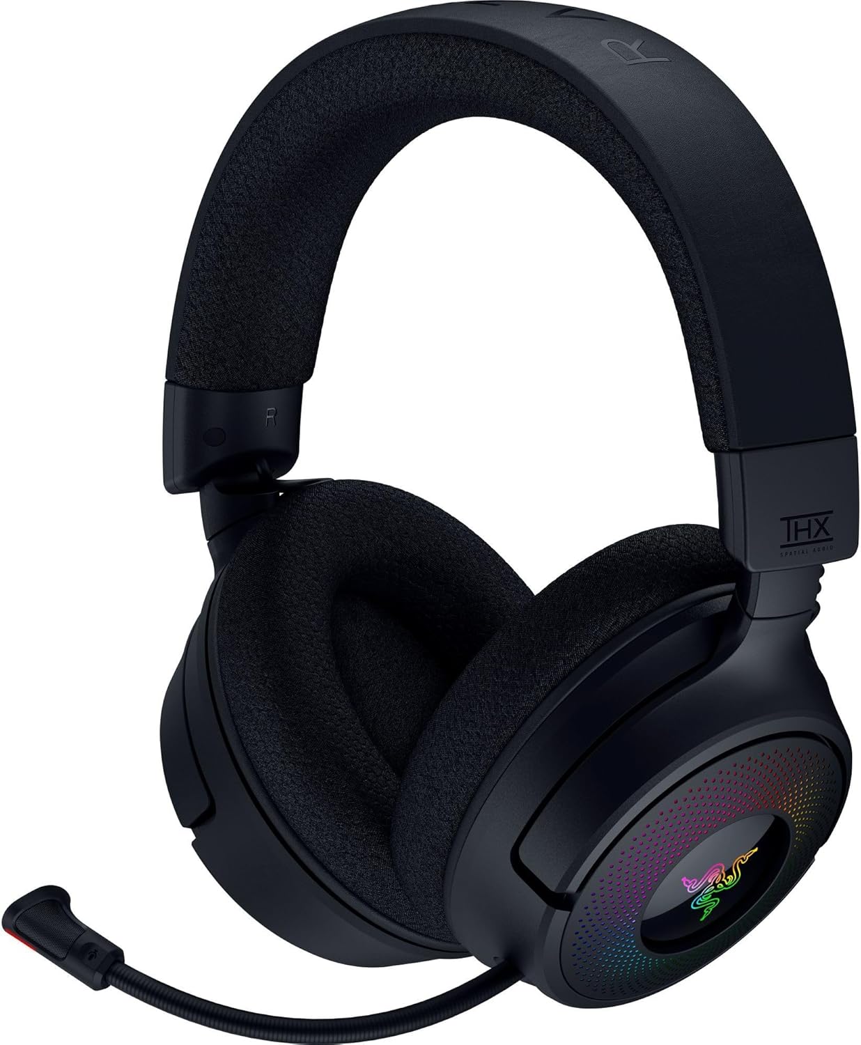Razer Kraken V4 Wireless Gaming Headset: 2.4GHz, Bluetooth, USB - Super Wideband Mic - 40 mm Drivers - 9 Zone RGB Lighting - for PC, Mac, PS5, Nintendo Switch 2, Steam Deck, Smartphone - Black