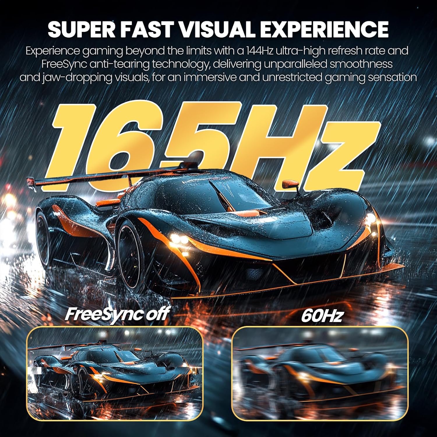CRUA 34'' White Gaming Monitor 165Hz/144Hz, 21:9 1500R Ultrawide Curved Monitors, WQHD 3440x1440 120% sRGB VA Computer Display Support FreeSync, PIP/PBP, HDMI2.0 & DP1.4, Wall Mount&Tilt Adjustable