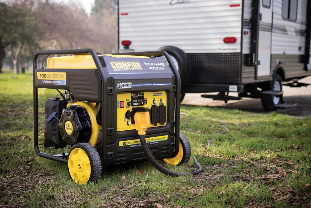 Champion Power Equipment 9000-Watt Electric Start Home Backup Portable Open Frame Inverter Generator with Quiet Technology and CO Shield