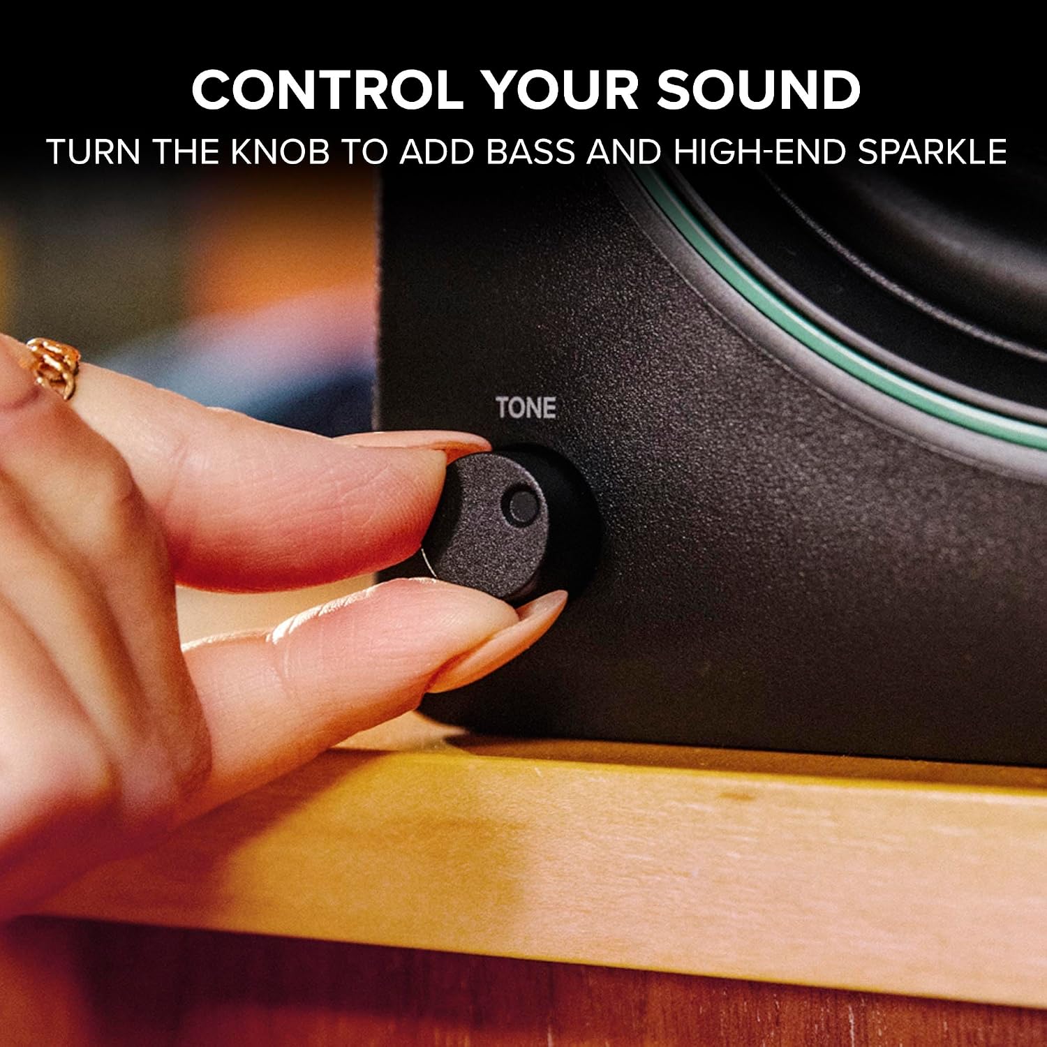 Mackie CR3.5BT 3.5' Creative Reference Powered Studio Monitors with Bluetooth, Tone Knob and Location Switch — Active Speakers for Music Production, Desktop Computer, Gaming, HiFi Listening