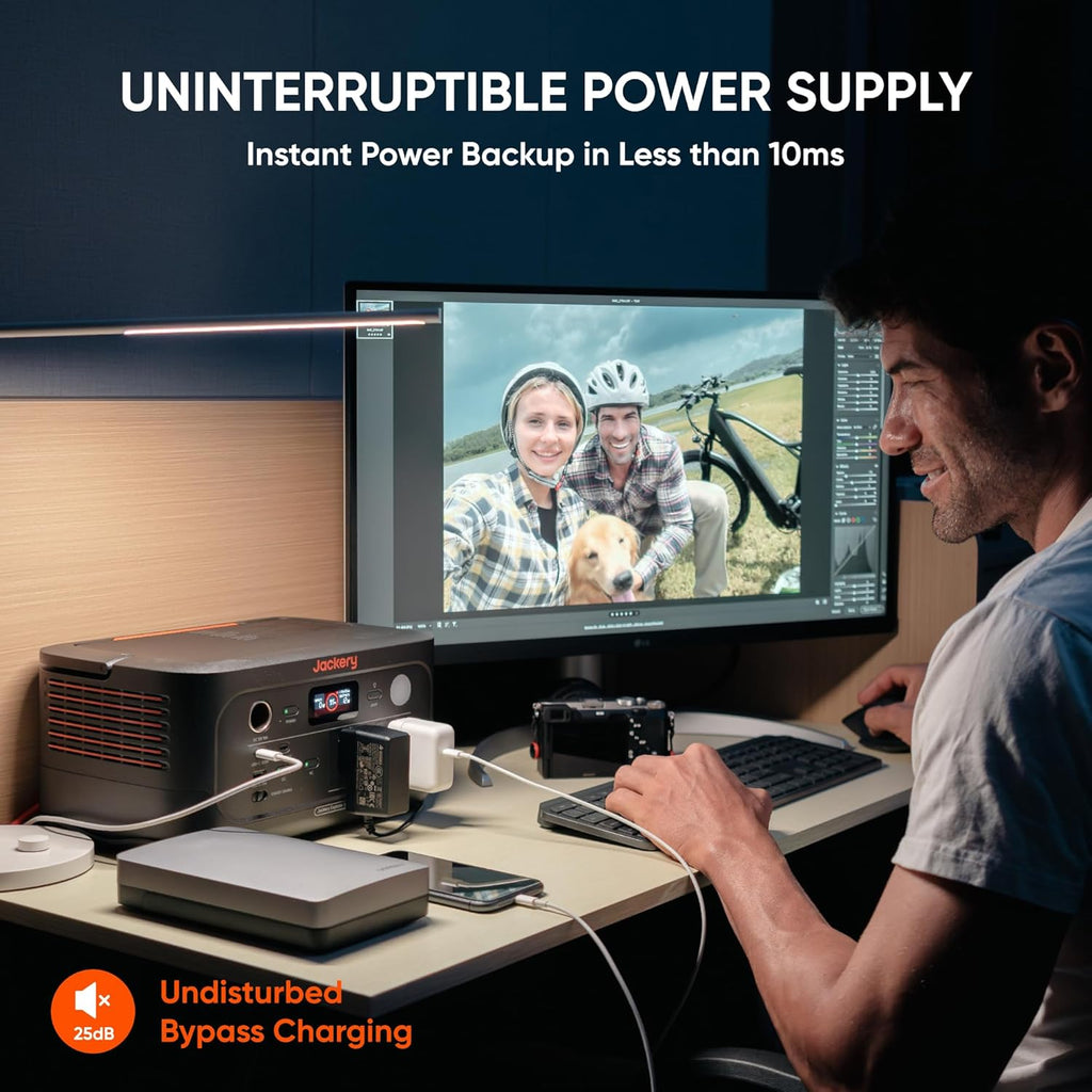 Jackery Explorer 500 v2 Portable Power Station with Carrying Bag, 512Wh LiFePO4 Battery, 500W AC/1000W Peak, Solar Generator for Camping, Outdoors, and Power Outages