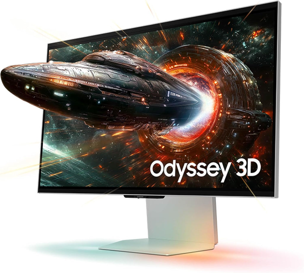 Samsung 27-inch Odyssey 3D G90XF, 4K, 165Hz, Gaming Monitor, 1ms Response Time, AMD FreeSync Premium, Glasses-Free, Ergonomic Stand, LS27FG900XNXZA, 2025