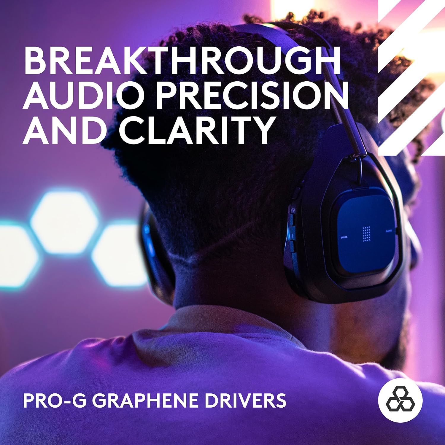 Logitech G Astro A50 X Omni-Platform Wireless Gaming Headset + Base Station for PS5, Xbox, PC PLAYSYNC Video & Audio Switcher, HDMI 2.1 4K 120Hz, 24hr Battery, 2.4GHz & BT-Black (Renewed)