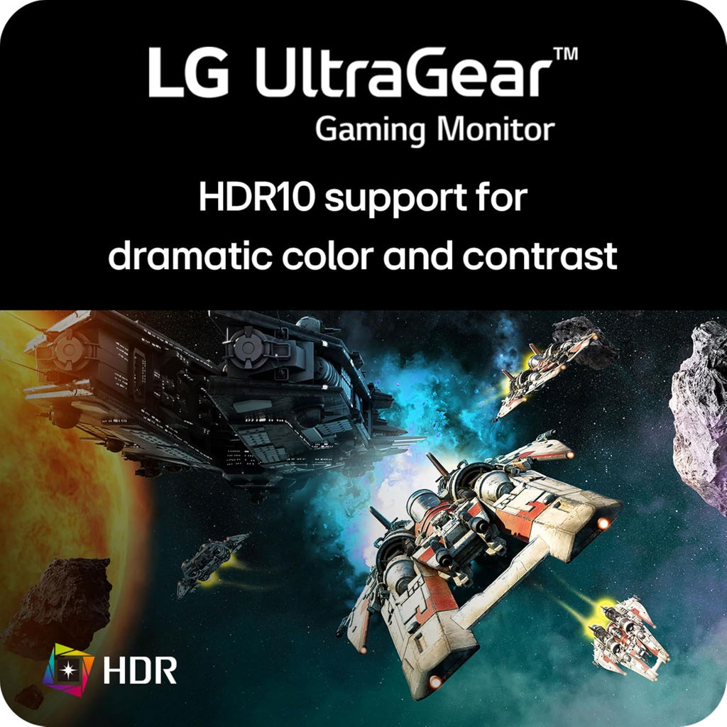 LG 27GS40W-B 27-Inch Ultragear FHD (1920 x 1080) Gaming Monitor, 180Hz, HDR10, AMD FreeSync, HDMI, DisplayPort, H/P Out, Black
