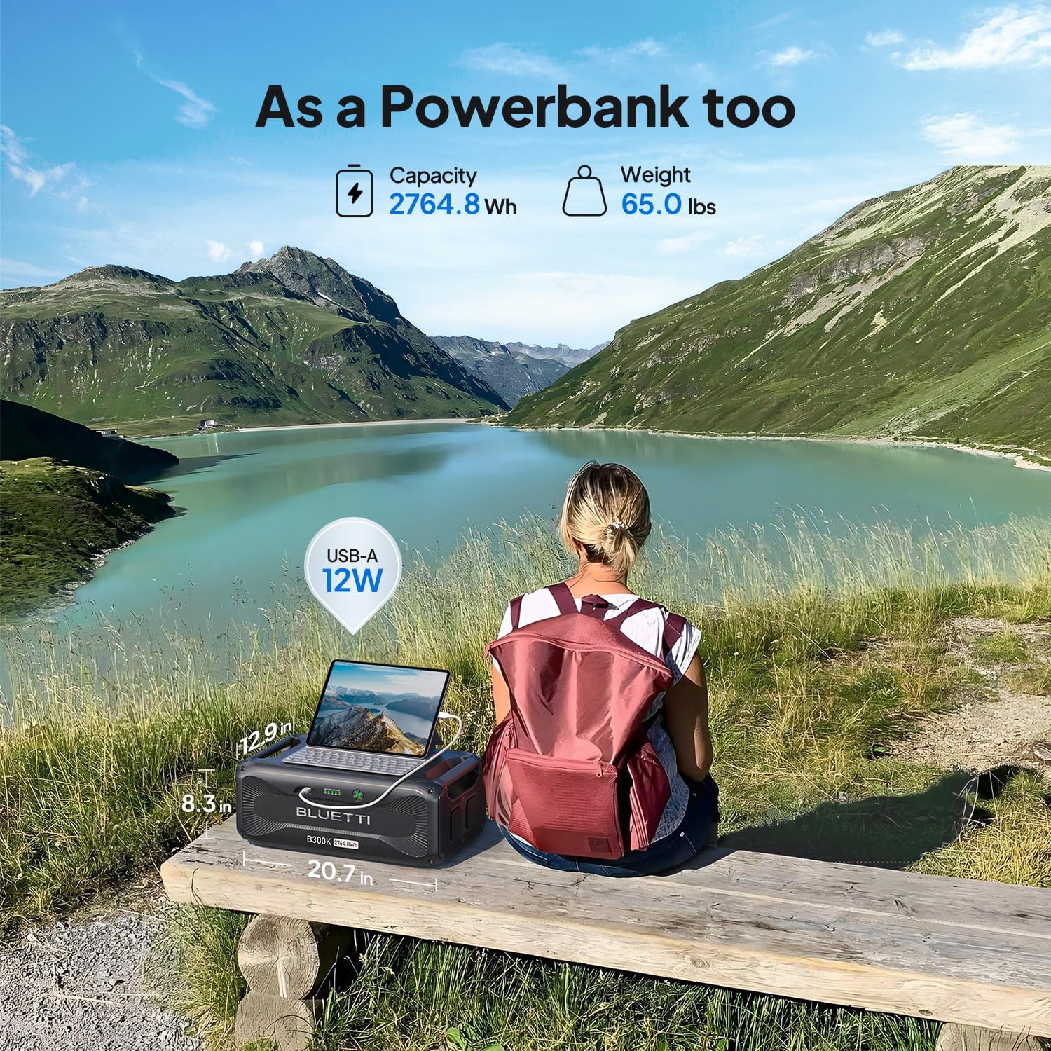 BLUETTI Expansion Battery B300K×2, 5529.6Wh LiFePO4 Battery Pack for Power Station Apex 300 Only, Extra Battery for Home, Emergency, Road Trip